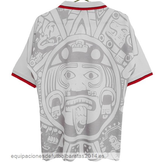Nuevo 2ª Camiseta Mexico Retro 1998 Blanco Baratas